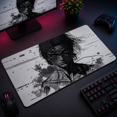 Eren Monochrome Rebellion Desk Mat 064