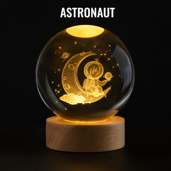 KORVANE Lumina 3D Celestial Crystal Light
