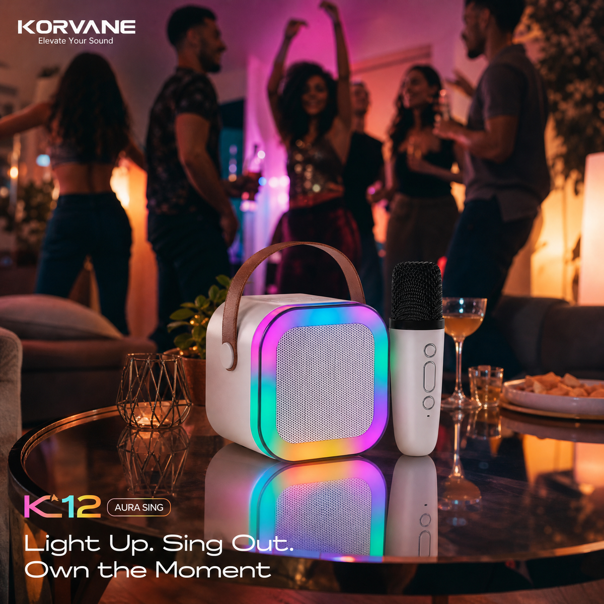 KORVANE K12 Duet Karaoke Speaker with Mic