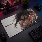 Attack Titan Neon Genesis Desk Mat Mockup