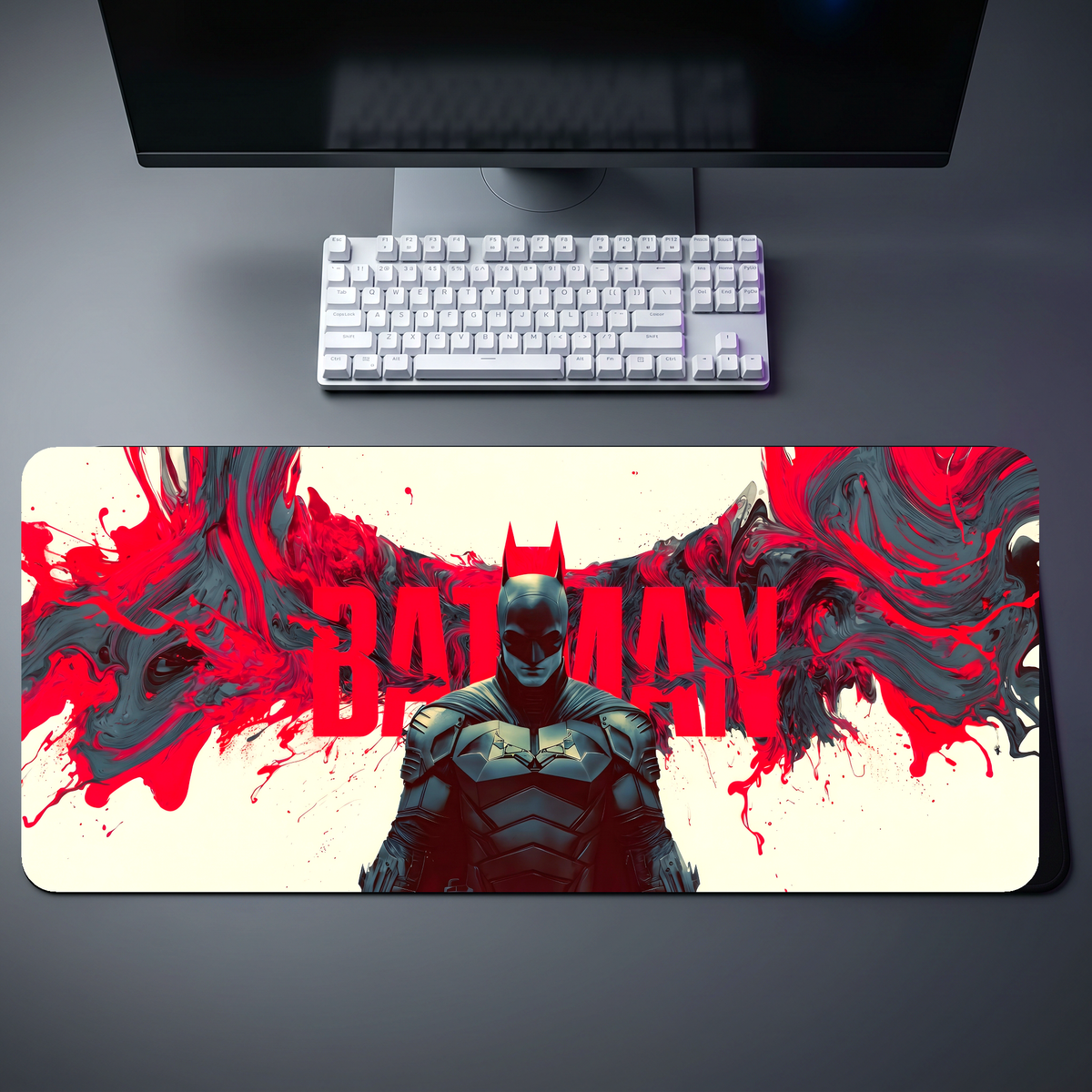 Batman Dark Knight Red Chaos Desk Mat 090