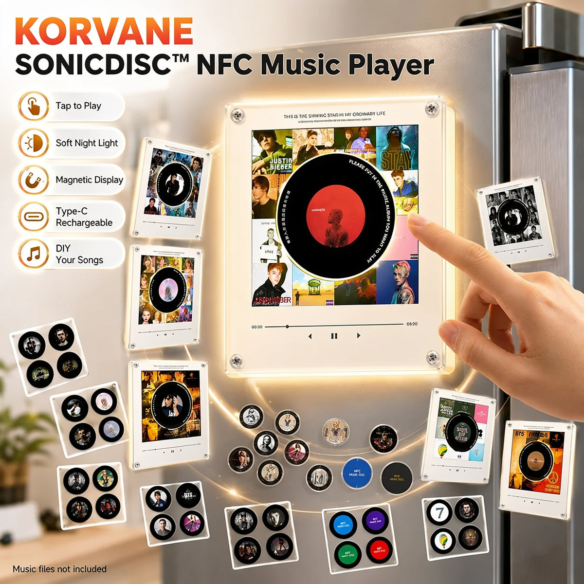 KORVANE SonicDisc NFC Music Player