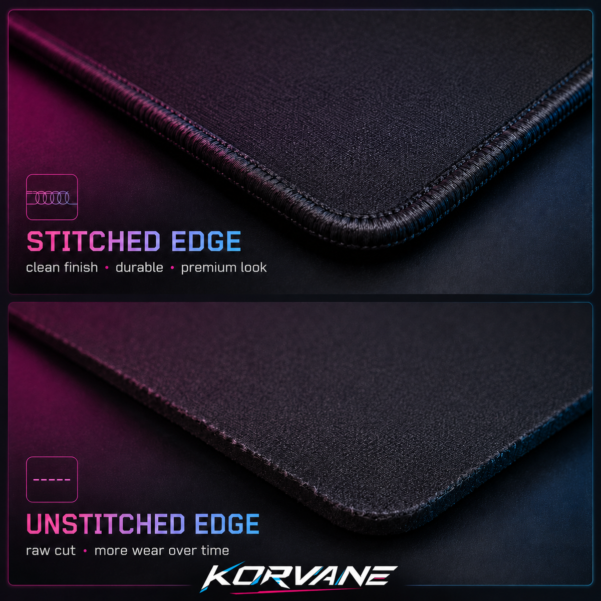 Stitched vs Unstitched Comparison
