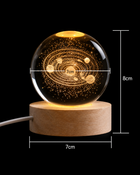 KORVANE Lumina 3D Celestial Crystal Light