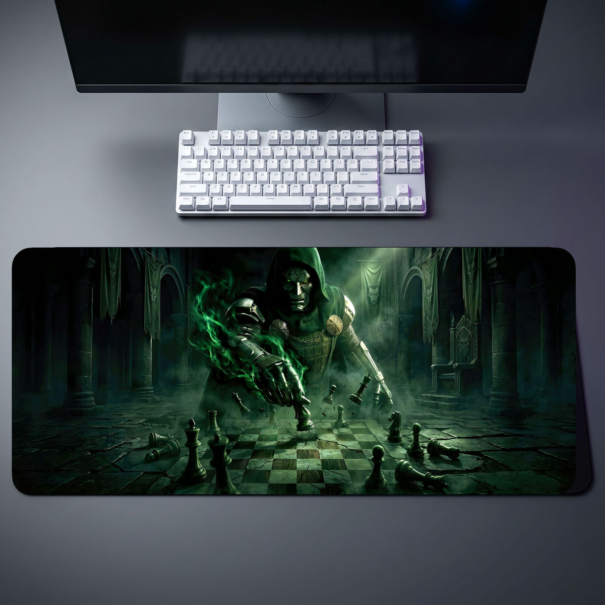 Doctor Doom Chess Emerald Keep Desk Mat 142