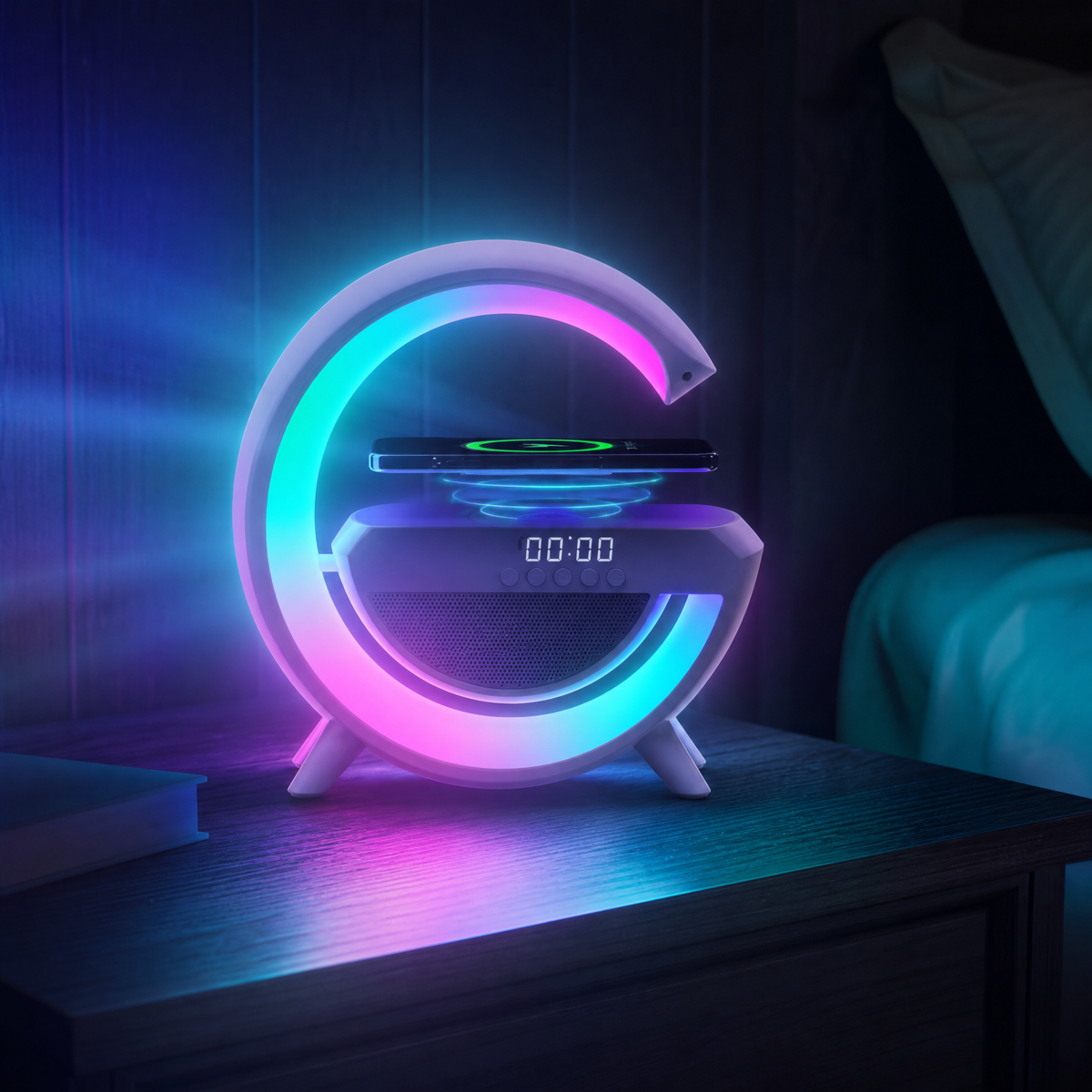 KORVANE G63 AuraGlow Audio Speaker with Wireless Charging