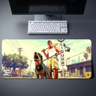 GTA V Franklin Chop City Desk Mat 084