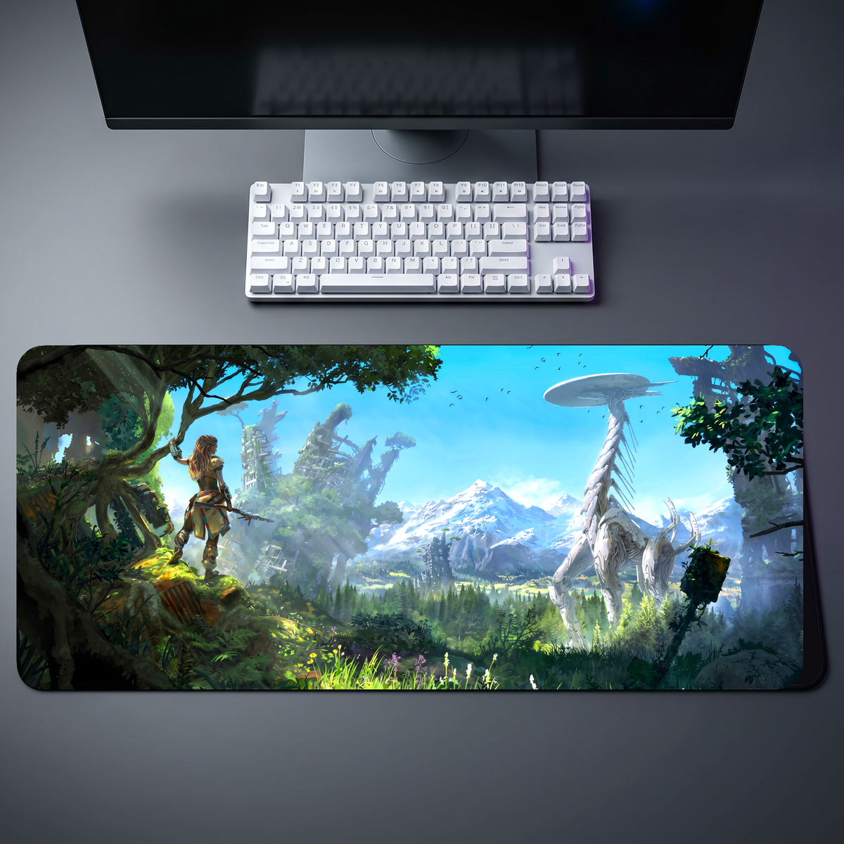 Horizon Zero Dawn Aloy Tallneck Landscape Desk Mat 126