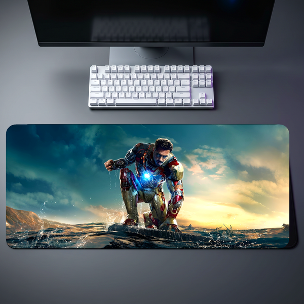 Iron Man Heroic Landing Desk Mat 073