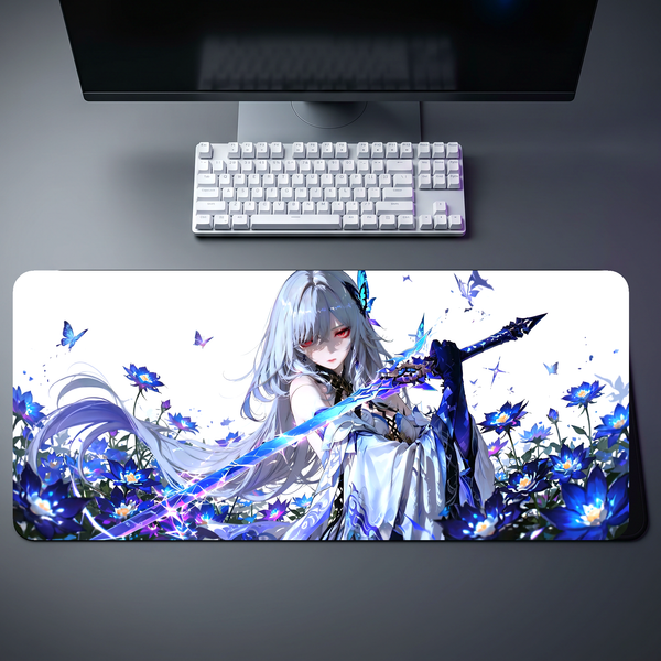 Jingliu Moonlight Frost Blade Desk Mat 093