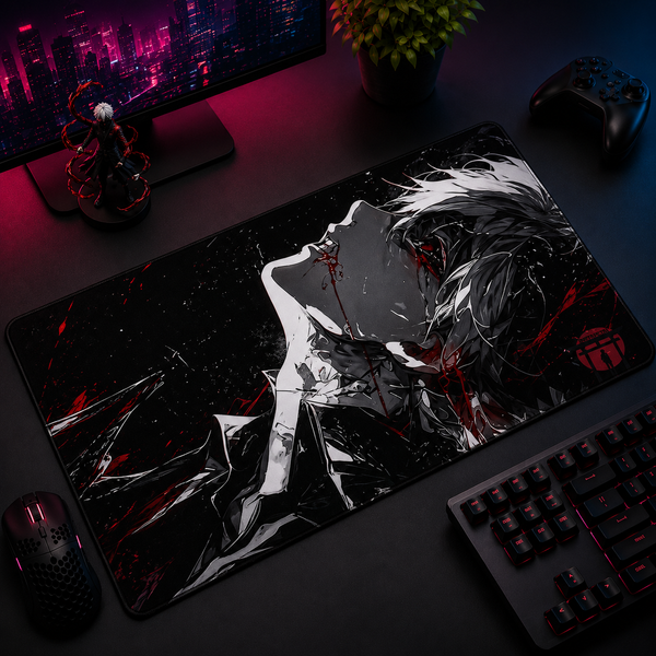 Kaneki Centipede Melancholy Desk Mat Mockup
