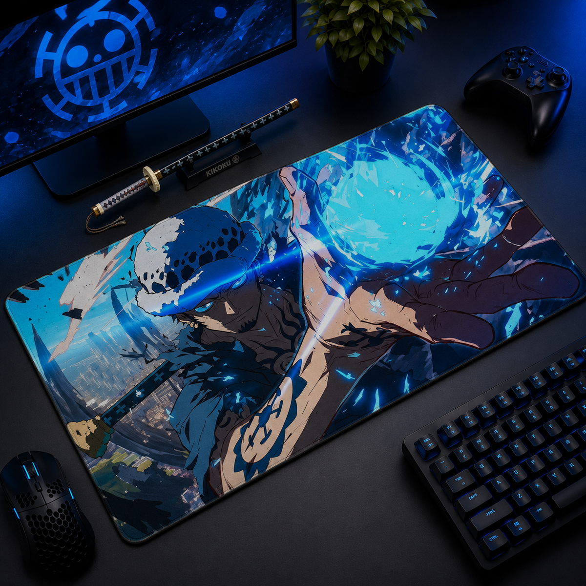 Law Surgeon Of Death Sphere Desk Mat Mockup