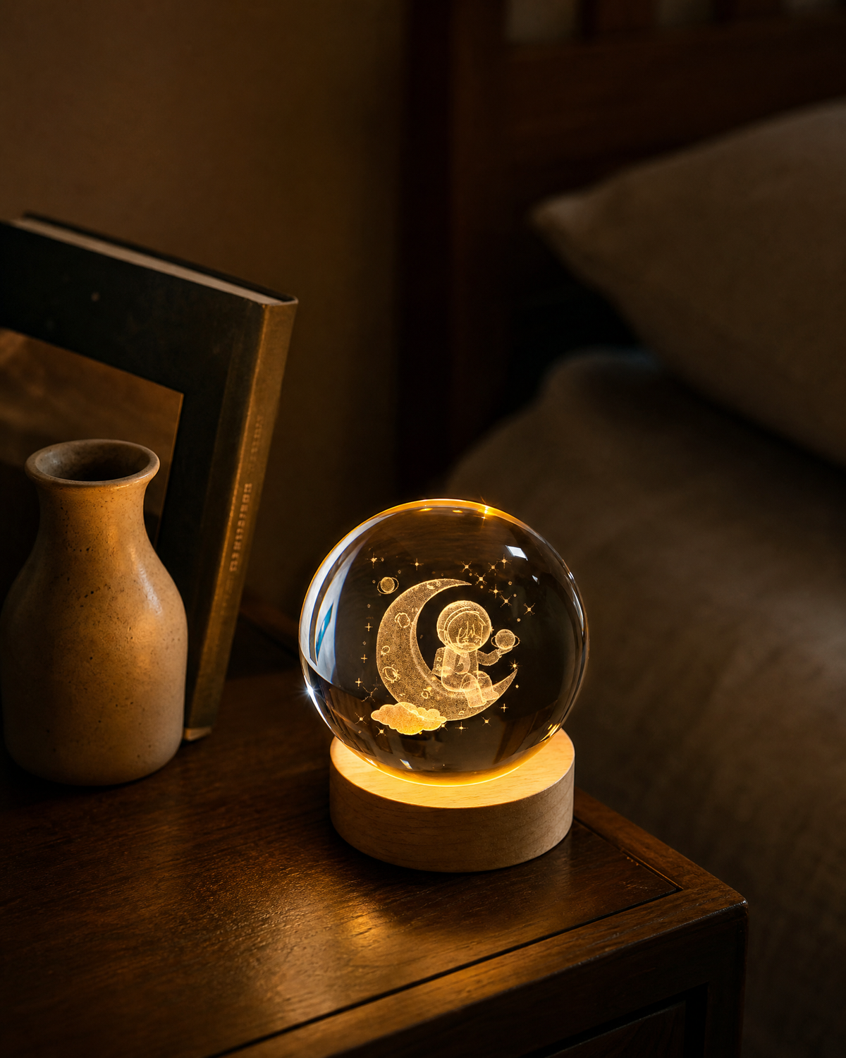 KORVANE Lumina 3D Celestial Crystal Light