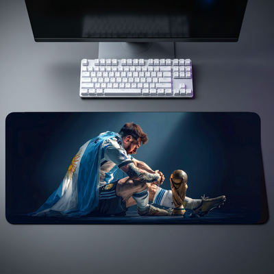 Messi Argentina World Cup Triumph Desk Mat 114