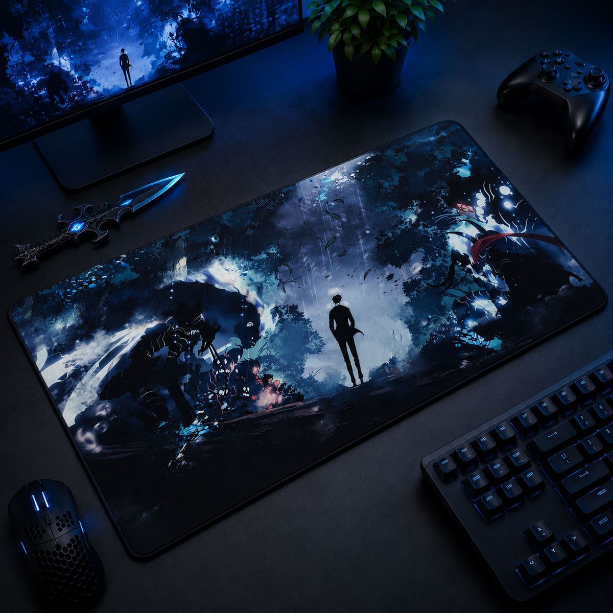 Monarch Shadow Army Horizon Desk Mat Mockup