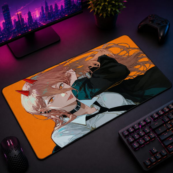 Power Blood Fiend Reign Desk Mat Mockup