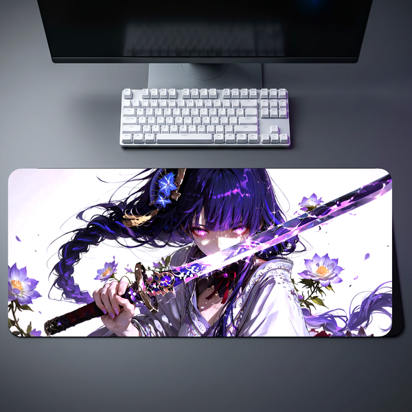 Raiden Shogun Purple Lightning Desk Mat 101