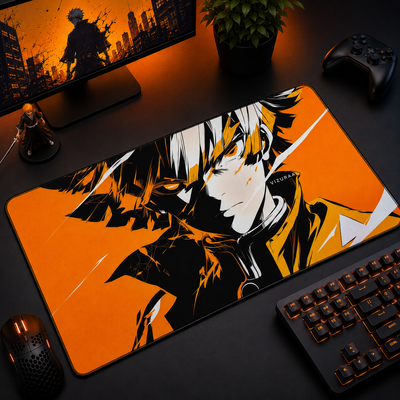 Zenitsu Ember Silhouette Desk Mat 045