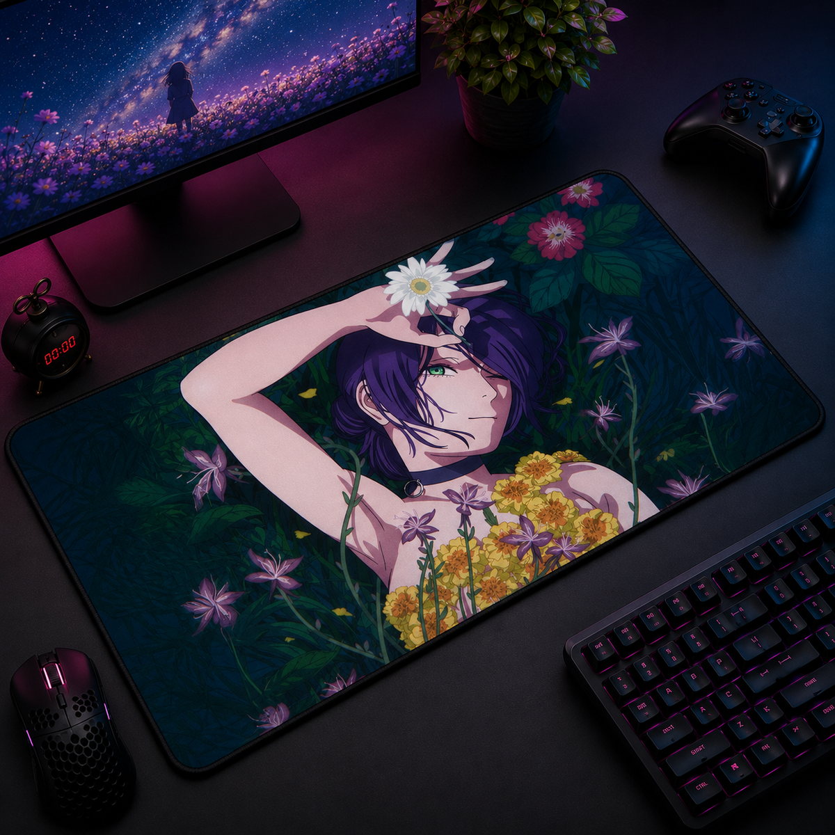 Reze Quiet Before Blast Desk Mat Mockup