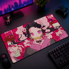 Shinobu Purple Wisteria Dance Desk Mat Mockup