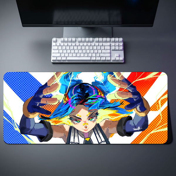 Valorant Neon Electric Run Desk Mat 104