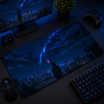 Your Name Tiamat Tokyo Dusk Desk Mat 002