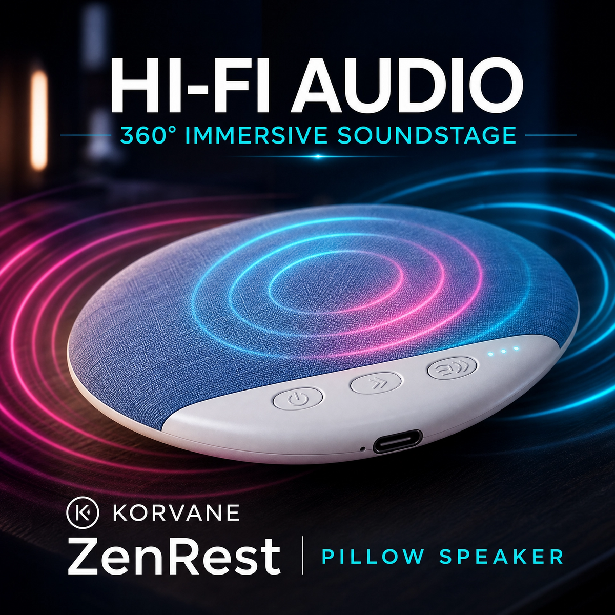 KORVANE Under-Pillow Sleep Speaker