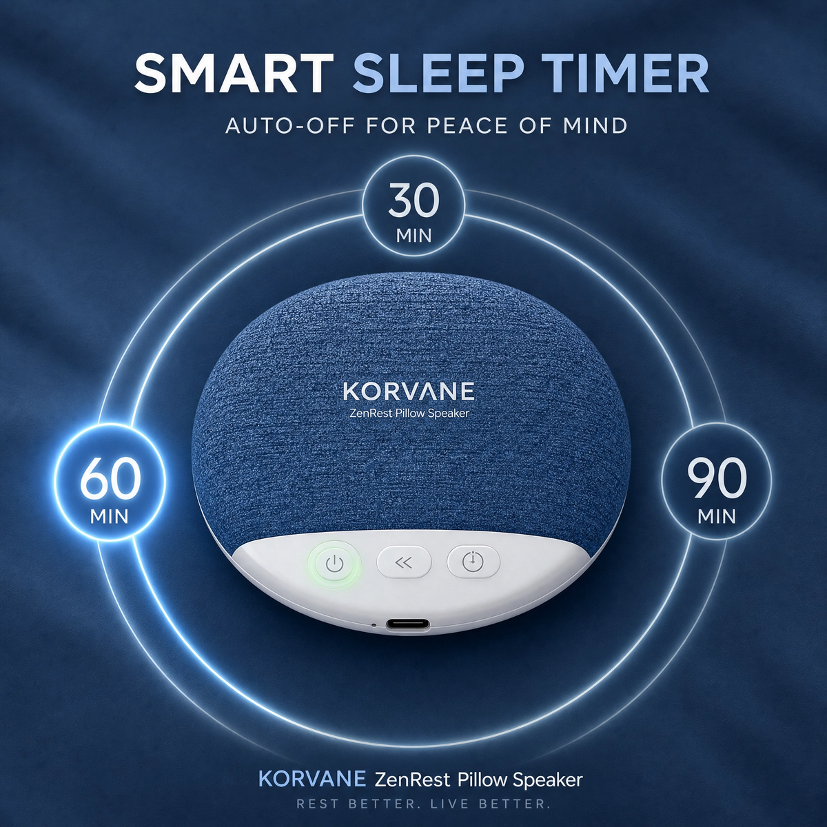 KORVANE Under-Pillow Sleep Speaker