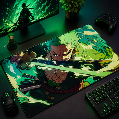Zoro King Of Hell Slashes Desk Mat 009